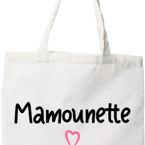 Tote bag coton recycle mamounette