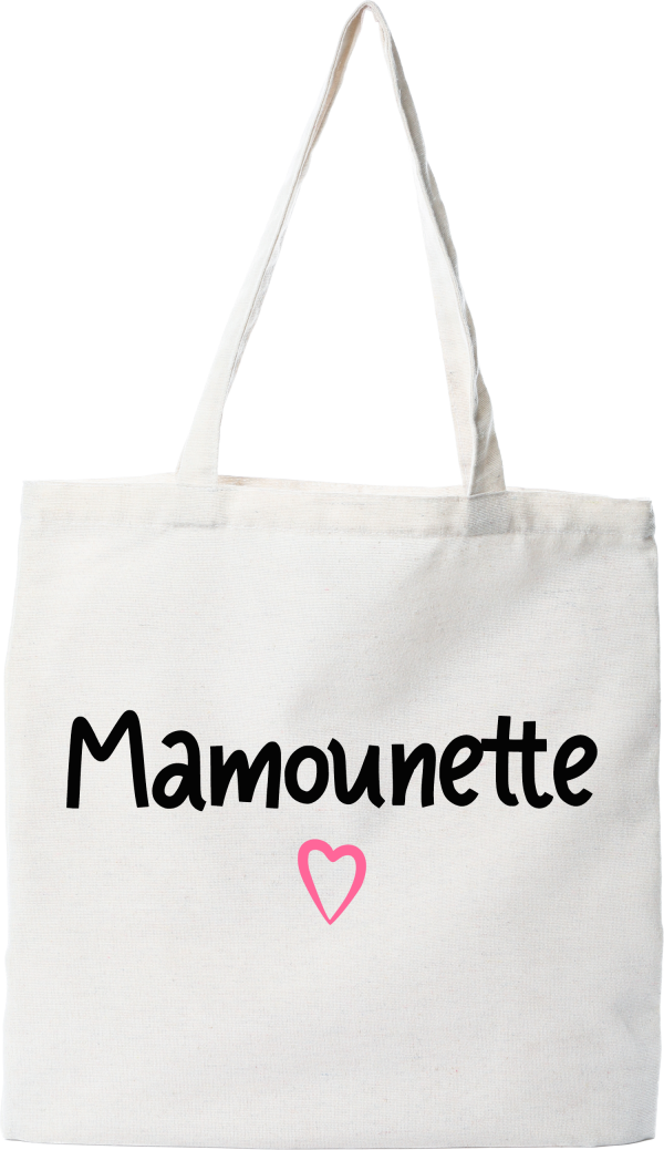 Tote bag coton recycle mamounette