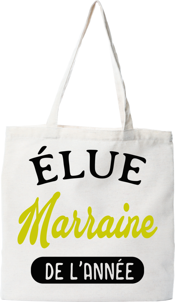 Tote bag coton recycle marraine de l_annee