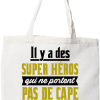 Tote bag coton recycle marraine super hero