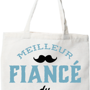 Tote bag coton recycle meilleur fiance du monde