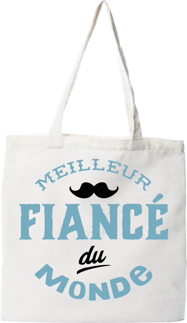 Tote bag coton recycle meilleur fiance du monde