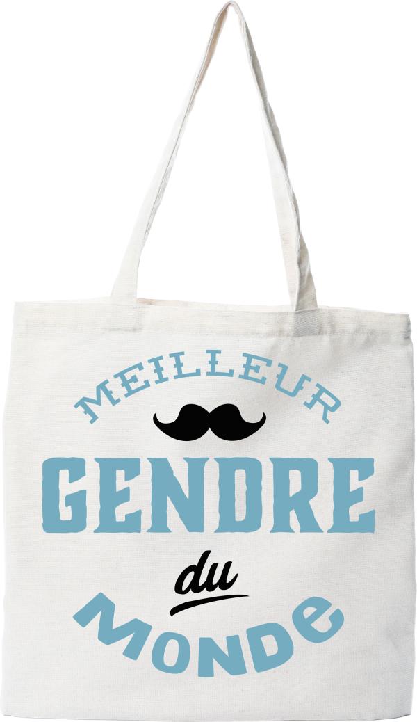 Tote bag coton recycle meilleur gendre du monde