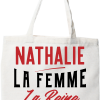 Tote bag coton recycle nathalie la femme la reine la legende