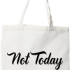 Tote bag coton recycle not today