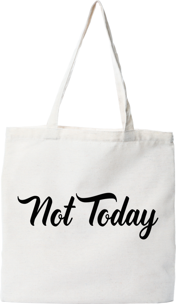 Tote bag coton recycle not today