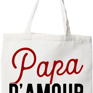Tote bag coton recycle papa d_amour