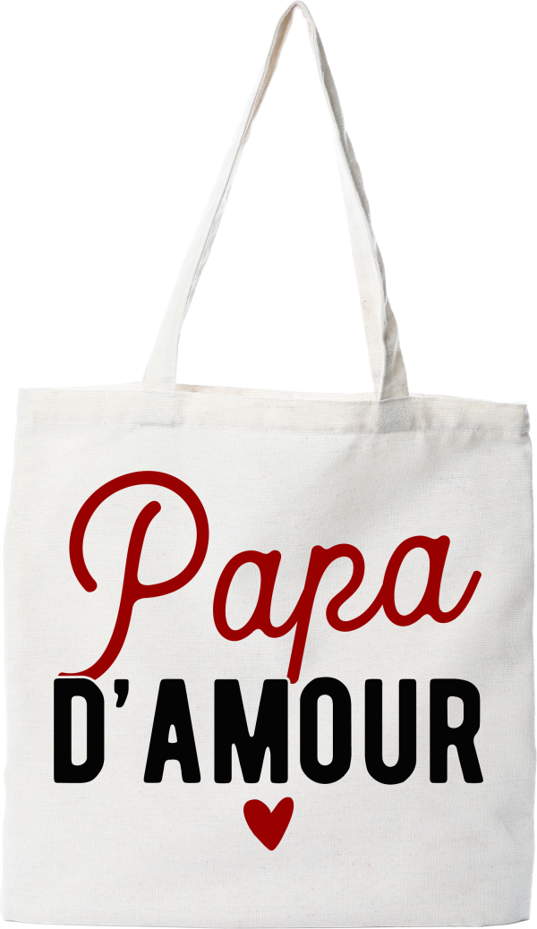 Tote bag coton recycle papa d_amour