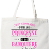 Tote bag coton recycle princesse et banquiere