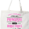 Tote bag coton recycle princesse et directrice