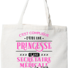 Tote bag coton recycle princesse et secretaire medicale