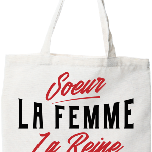 Tote bag coton recycle soeur la legende