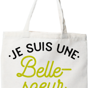 Tote bag coton recycle une belle-soeur qui dechire