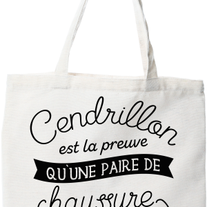 Tote bag coton recycle une paire de chaussure
