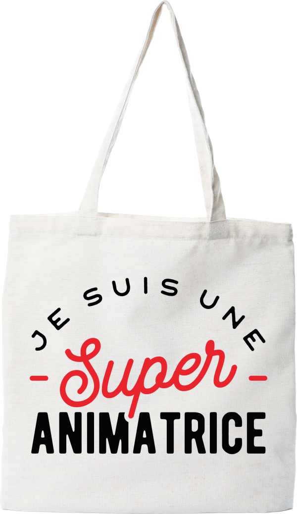 Tote bag coton recycle une super animatrice