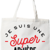 Tote bag coton recycle une super arri�re grand mere