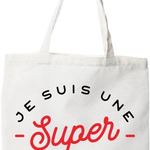 Tote bag coton recycle une super dieteticienne