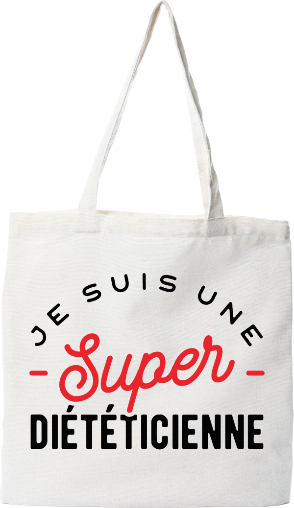 Tote bag coton recycle une super dieteticienne