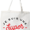 Tote bag coton recycle une super kinesitherapeute