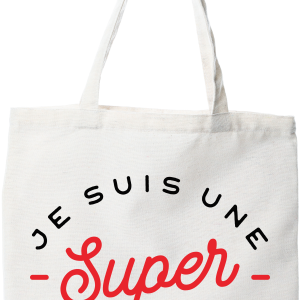 Tote bag coton recycle une super kinesitherapeute