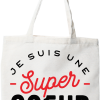 Tote bag coton recycle une super soeur