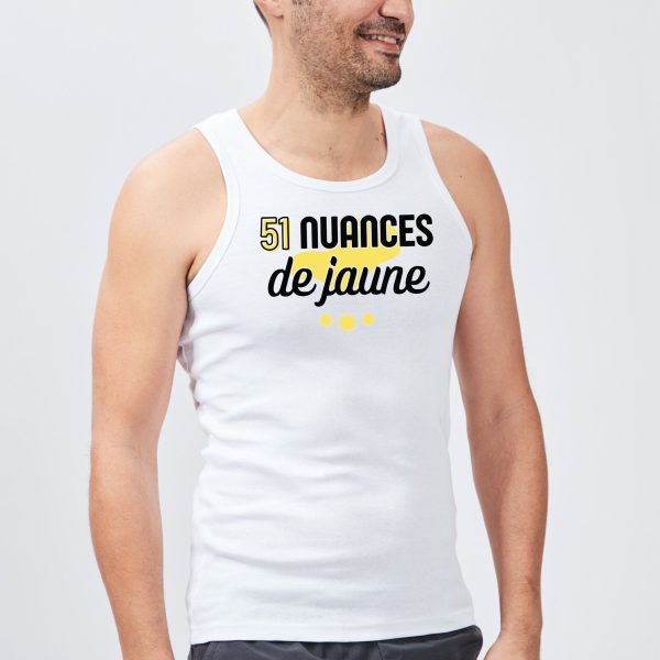 Debardeur Homme 51 nuances de jaune