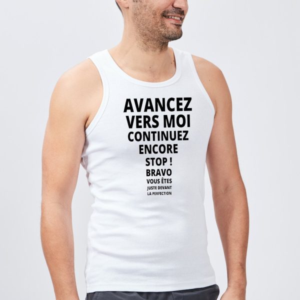 Debardeur Homme Avancez vers la perfection