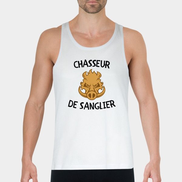 Debardeur Homme Chasseur de sanglier