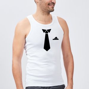 Debardeur Homme Fausse cravate