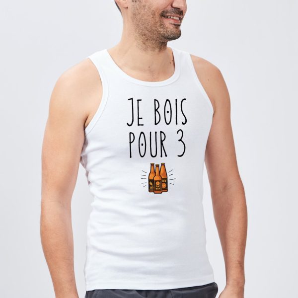 Debardeur Homme Je bois pour