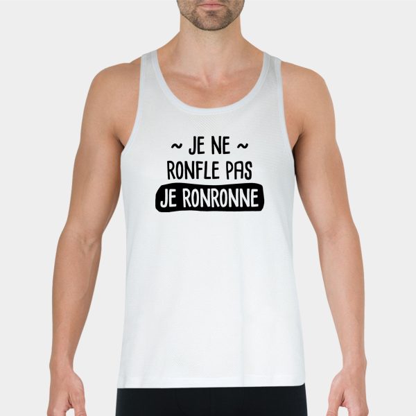 Debardeur Homme Je ne ronfle pas je ronronne