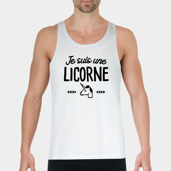 Debardeur Homme Je suis une licorne