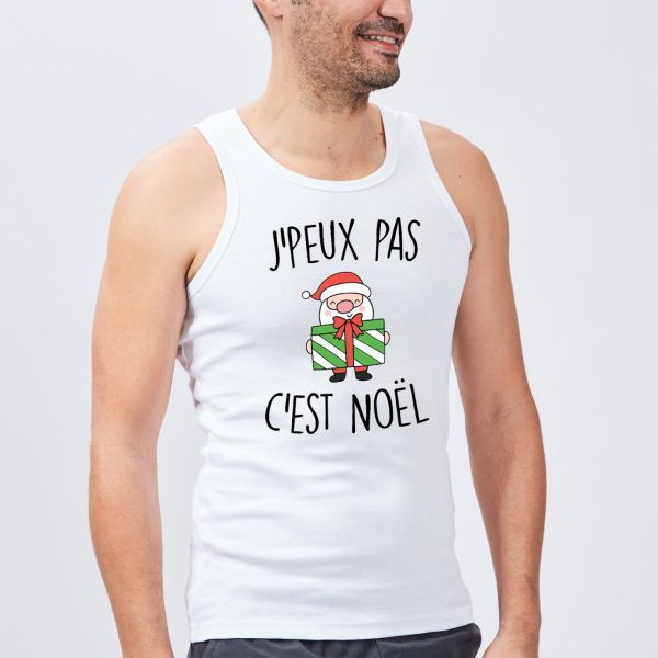 Debardeur Homme J’peux pas c’est Noel