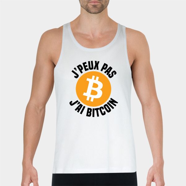 Debardeur Homme J’peux pas j’ai Bitcoin