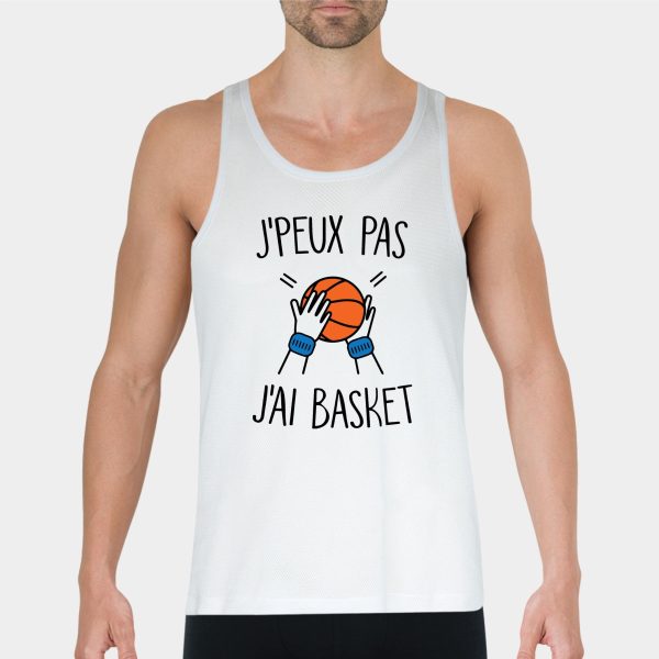 Debardeur Homme J’peux pas j’ai basket