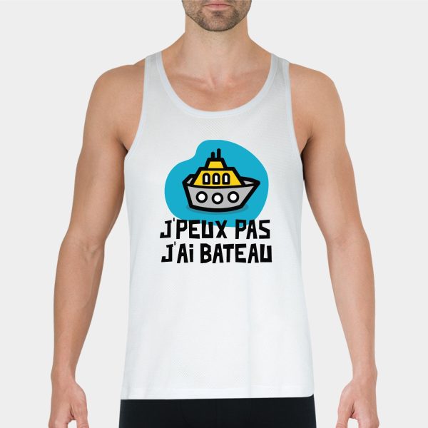 Debardeur Homme J’peux pas j’ai bateau