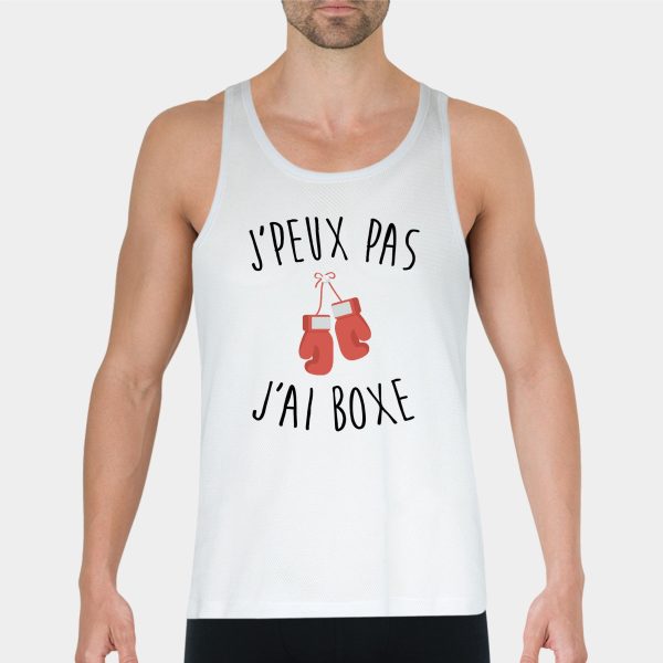 Debardeur Homme J’peux pas j’ai boxe