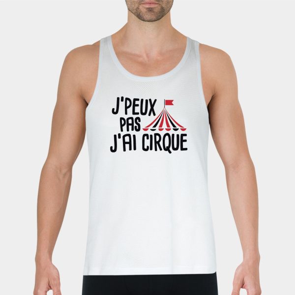 Debardeur Homme J’peux pas j’ai cirque