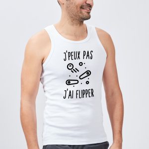 Debardeur Homme J’peux pas j’ai flipper