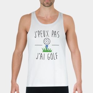 Debardeur Homme J’peux pas j’ai golf