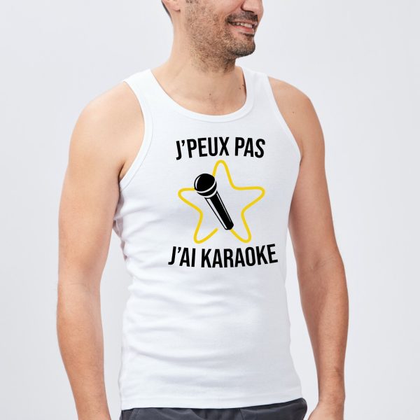 Debardeur Homme J’peux pas j’ai karaoke