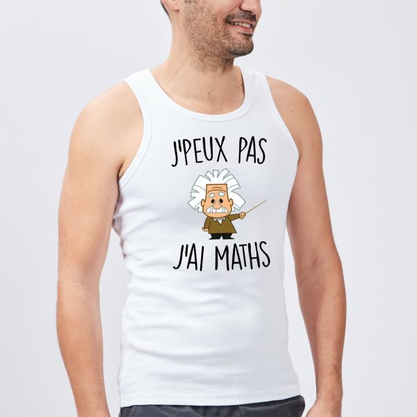 Debardeur Homme J’peux pas j’ai maths