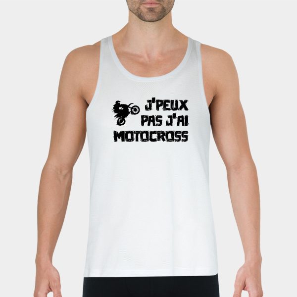 Debardeur Homme J’peux pas j’ai motocross