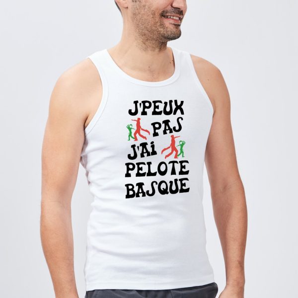 Debardeur Homme J’peux pas j’ai pelote basque