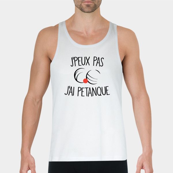 Debardeur Homme J’peux pas j’ai petanque