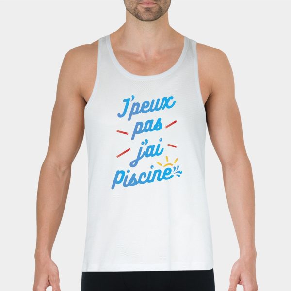 Debardeur Homme J’peux pas j’ai piscine