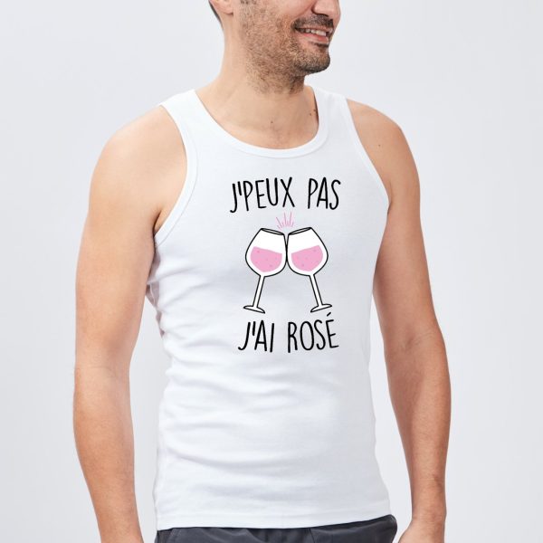 Debardeur Homme J’peux pas j’ai rose