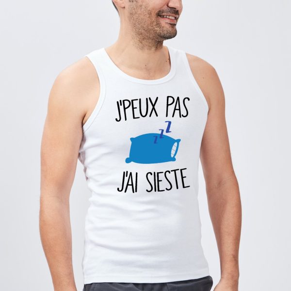 Debardeur Homme J’peux pas j’ai sieste