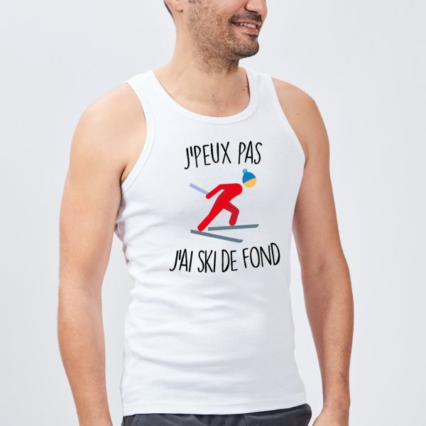 Debardeur Homme J’peux pas j’ai ski de fond