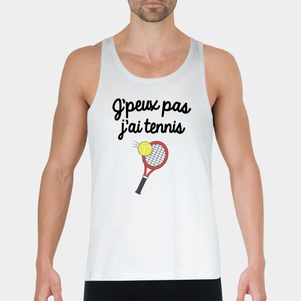 Debardeur Homme J’peux pas j’ai tennis